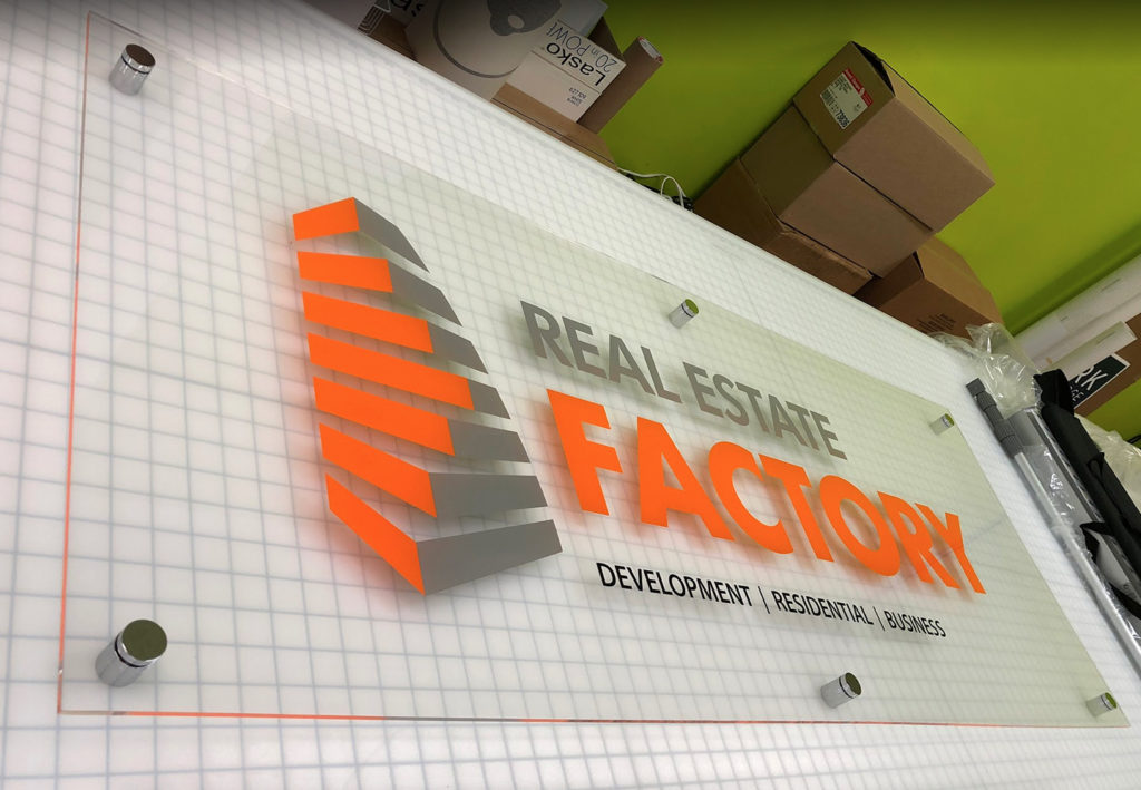 Real Estate Factory_Acrylic Sign
